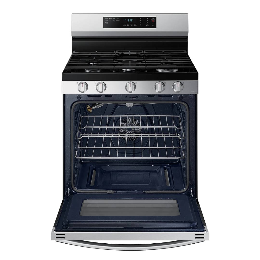 Estufa Gas 30" 5 Quemadores Acero Inoxidable and Negro SAMSUNG Cocinas Costa Rica