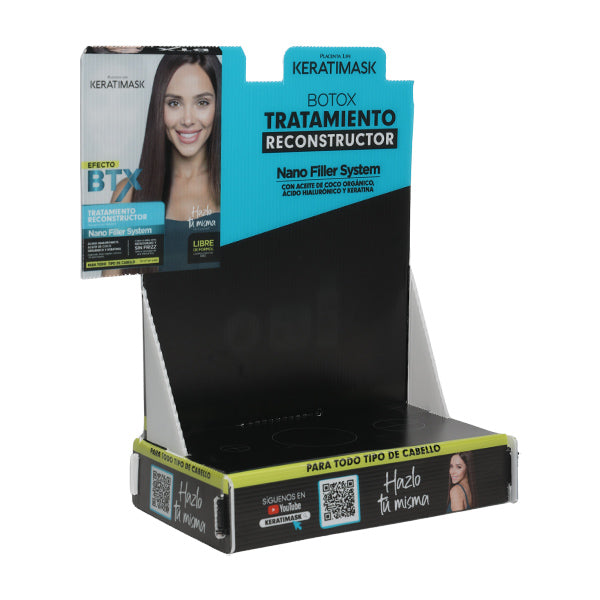 EXHIBIDOR CARTON KERATIMASK Costa Rica
