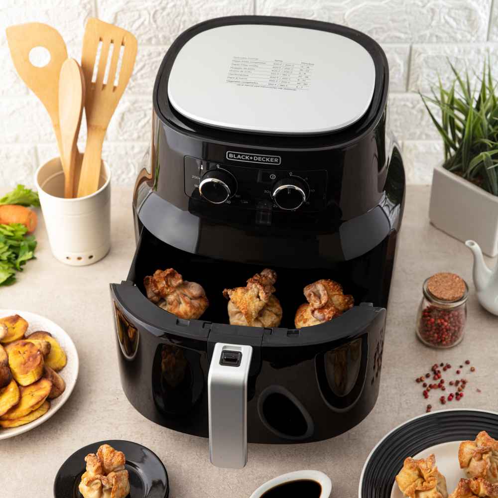 Freidora De Aire 4.5 Ltr. Tecnologia De Conveccion Black &Amp; Decker Hf4004B Productos De Cocina > Freidora De Aire Costa Rica