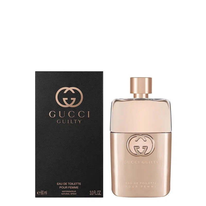 Gucci Gulty Edt Pour Femme 90ml perfume bottle with packaging