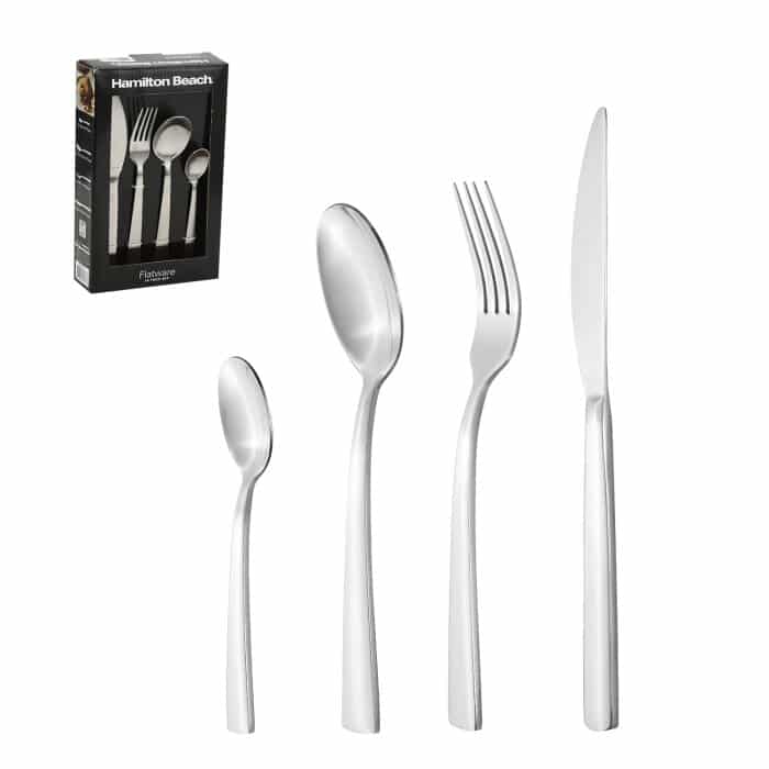 Hamilton Beach Set De Cubiertos 24 Pzas Acero Inoxidable Polish Silver Hpa101 Cuchillos Y Otros Costa Rica