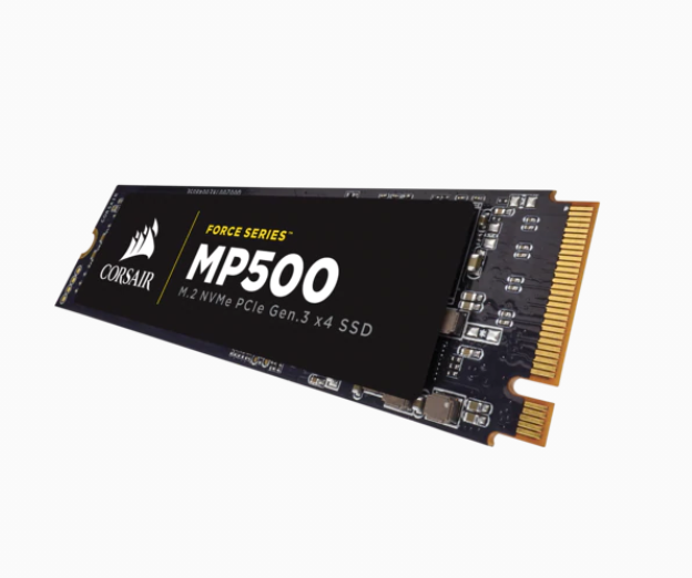 HD INTERNO 480GB M2 SOLIDO CORSAIR CSSD-F480GBMP500 NVMe M.2 SSD angled product photo