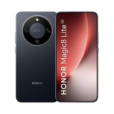 Celular Honor Magic 8 Lite 256GB en color negro medianoche, elegante y potente.