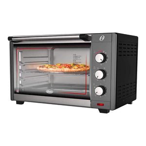 Horno De Convección Oster - 45 Litros - Cocción Rápida Y Uniforme - Luz Interior - Temporizador Hasta 120 Minutos - Funciones: Asar, Hornear, Tostar Y Calentar - Potencia 2000W Hornos Tostadores Costa Rica
