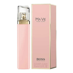 HUGO BOSS MA VIE POUR FEMME EDP 75ML perfume bottle and packaging