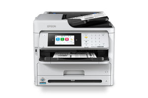 Impresora multifuncional Epson WF-M5899, modelo 4-en-1 con alta velocidad de impresión y eficiencia energética.