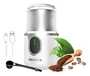 MOLEDOR DE CAFE 7.4V 40GR BLANCO BATERIA RECAR KMCF022W Decakila