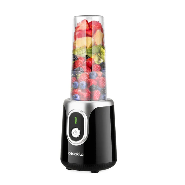 Licuadora Decakila Personal KMJB022B/L 500ml 7.4V azul con frutas