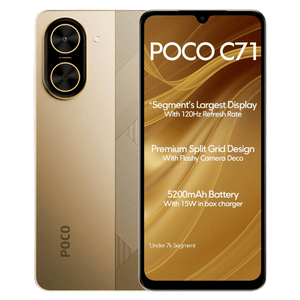 Celular xiaomi poco c71 dorado (4gb_128gb)