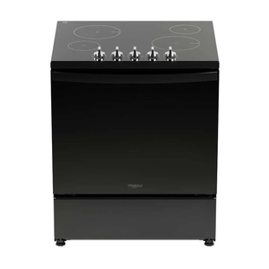 WHIRLPOOL COCINA VITROCERA 30" WFRE1260B con superficie de vitrocerámica negra y tecnología Xpert Cooking