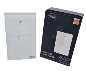 Interruptor Sencillo Smart Wifi Touch Blanco 85-240V Apagadores Inteligentes Costa Rica