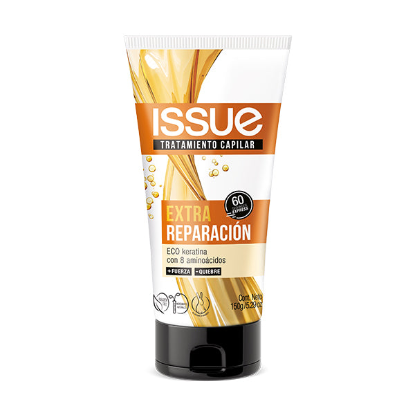 Tratamiento Capilar Extr Reparacion - tubo de crema reparadora para cabello Issue Extra Reparación en fondo blanco