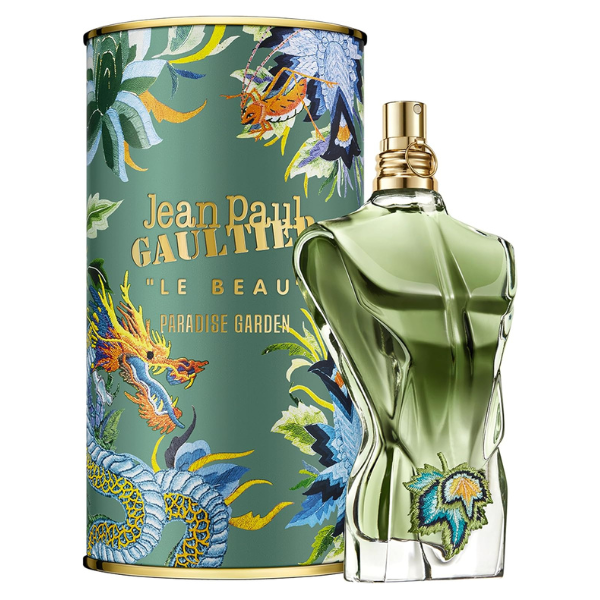 JEAN PAUL GAULTIER LE BEAU PARADISE GARDEN EDP 125ML perfume bottle and packaging