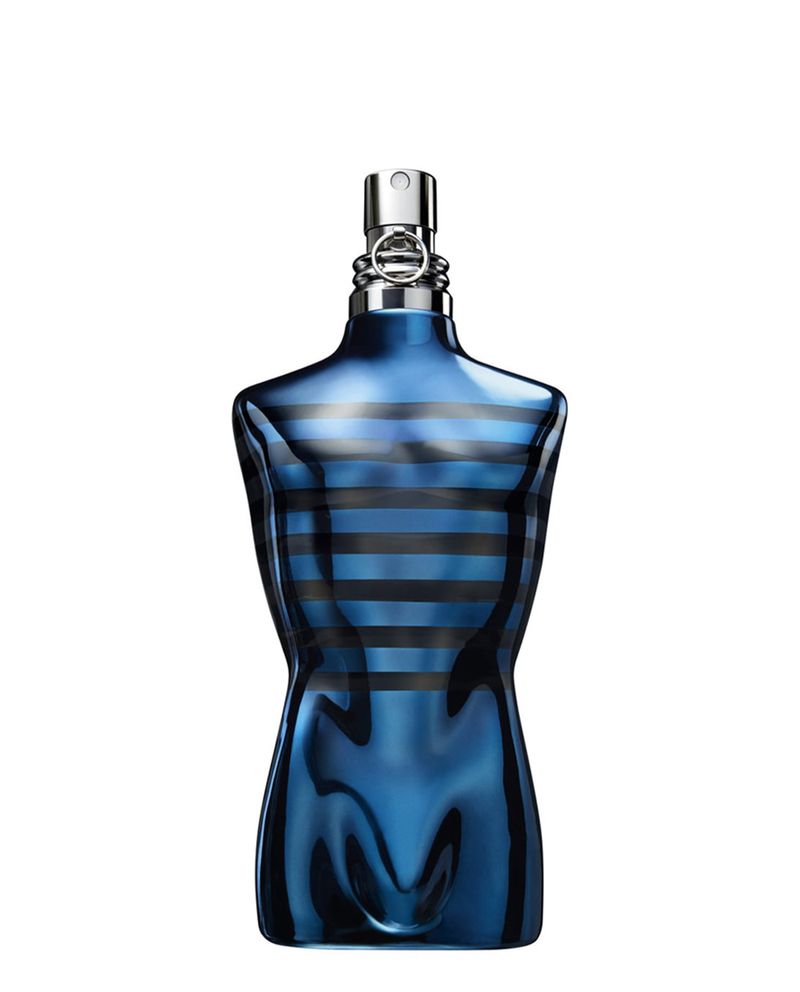 JEAN PAUL GAULTIER LE MALE IN BLUE EDP 125ML bottle shaped like a torso