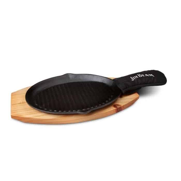 Jim Beam Sarten Hierro Fundido Con Base Madera Jb0159 Costa Rica
