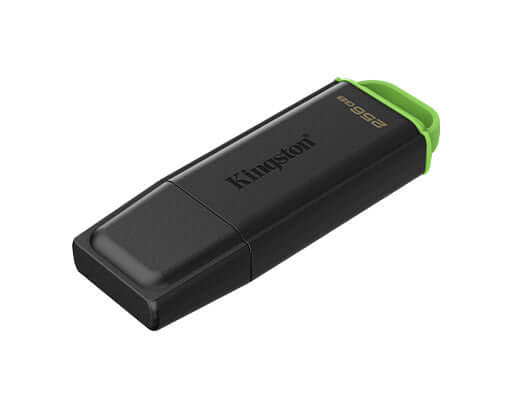 Kingston memoria exodia negra/ verde 256GB USB 3.2 - DTXG2/256GB con diseño protector y anillo llavero para almacenamiento portátil confiable