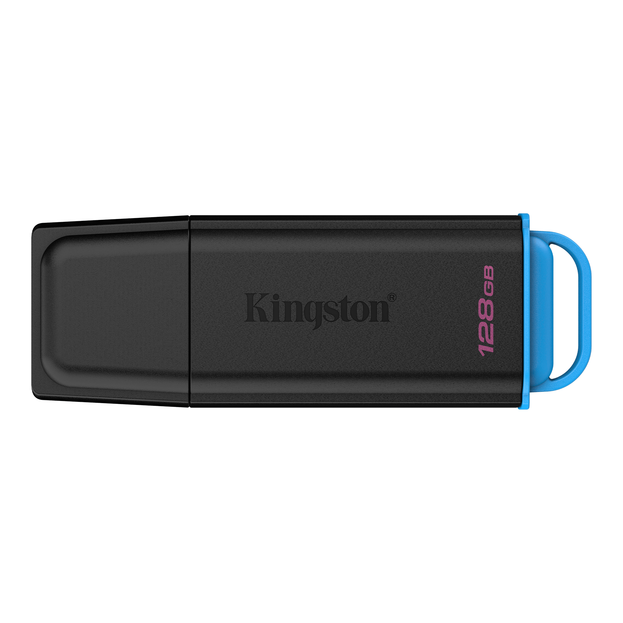 Kingston memoria exodia negra/ azul 128GB USB 3.2 - DTXG2/128GB, showing portable storage USB drive design.