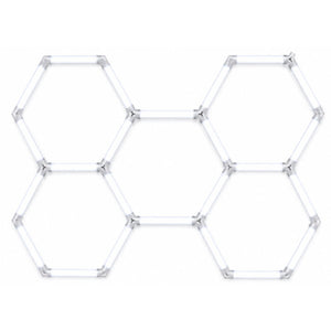 Kit de Luminaria LED Hexagonal Modular 168W 6500K 110-265V
