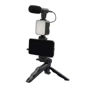 Kit de trípode para teléfono móvil con luz de relleno LED, con micrófono, transmisión en vivo, Mini luz de relleno portátil Gatgets Y Otros Productos Costa Rica