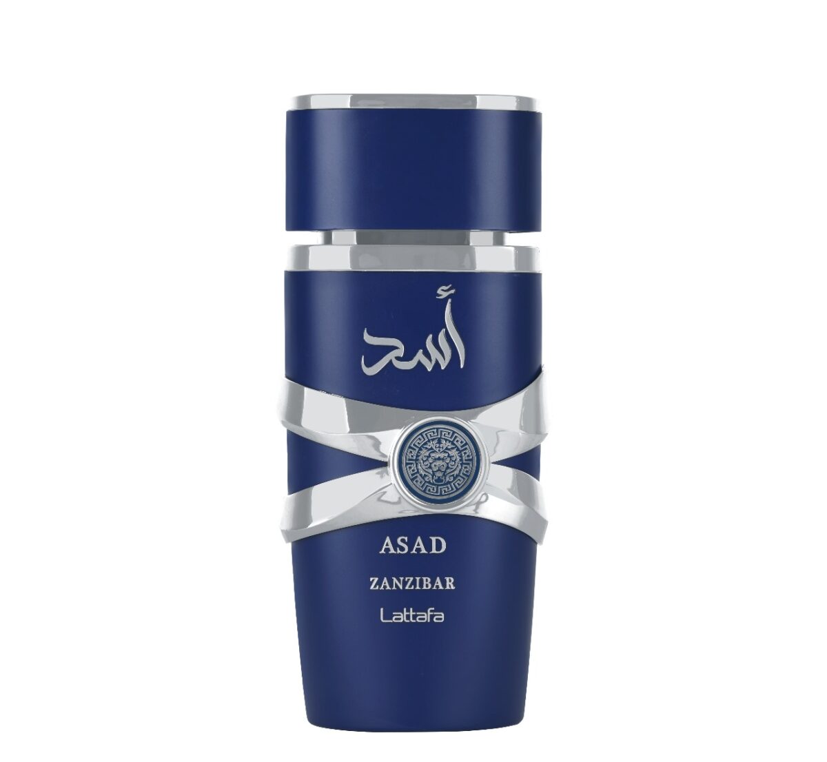 LATAFFA ASAD ZANZIBAR LIMITED EDITION 100ML EDP H perfume bottle in blue and silver design