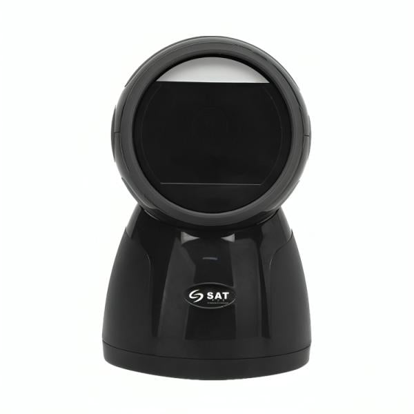 LECTOR CODIGO DE BARRA SAT AMERICA AI8604 4020050001568 - escáner 2D ergonómico negro con base para mostrador