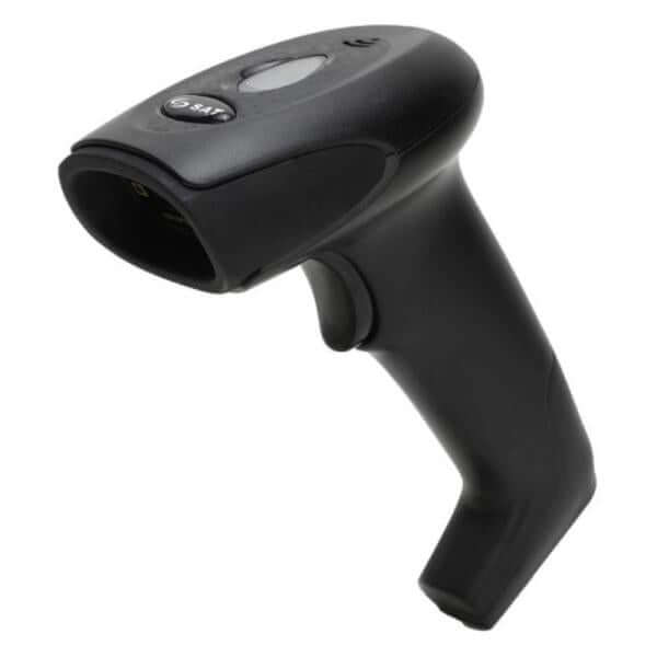 LECTOR DE CODIGO DE BARRAS SAT AMERICA LI102N+ CCD LINEAL 1D USB TIPO B - lector de mano negro con gatillo y puerto USB tipo B