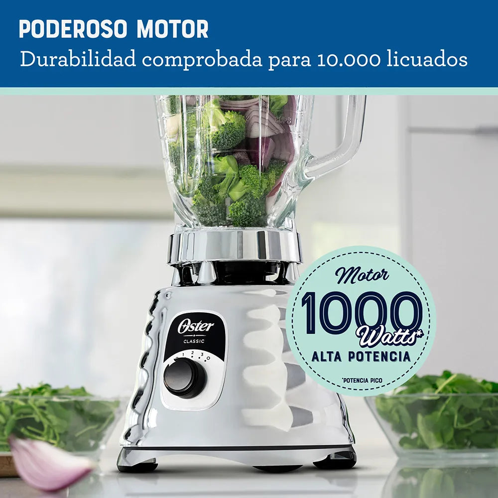 Licuadora Oster 3 Velocidades 700W Vaso Vidrio Boroclass 1.25L Acople All-Metal Drive. Productos De Cocina > Licuadoras Costa Rica