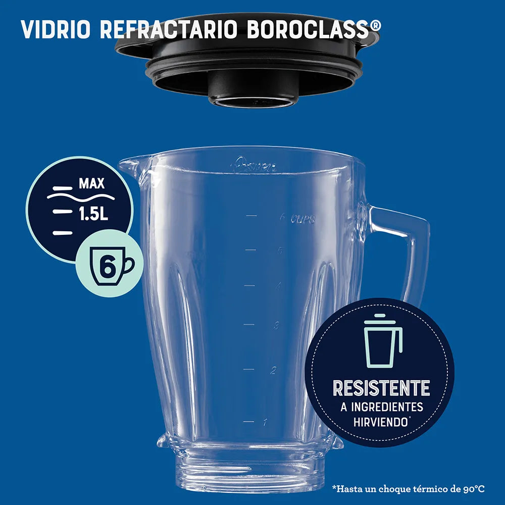 Licuadora Oster Tecnología Motor Reversible 1000W, Negro Licuadoras Costa Rica