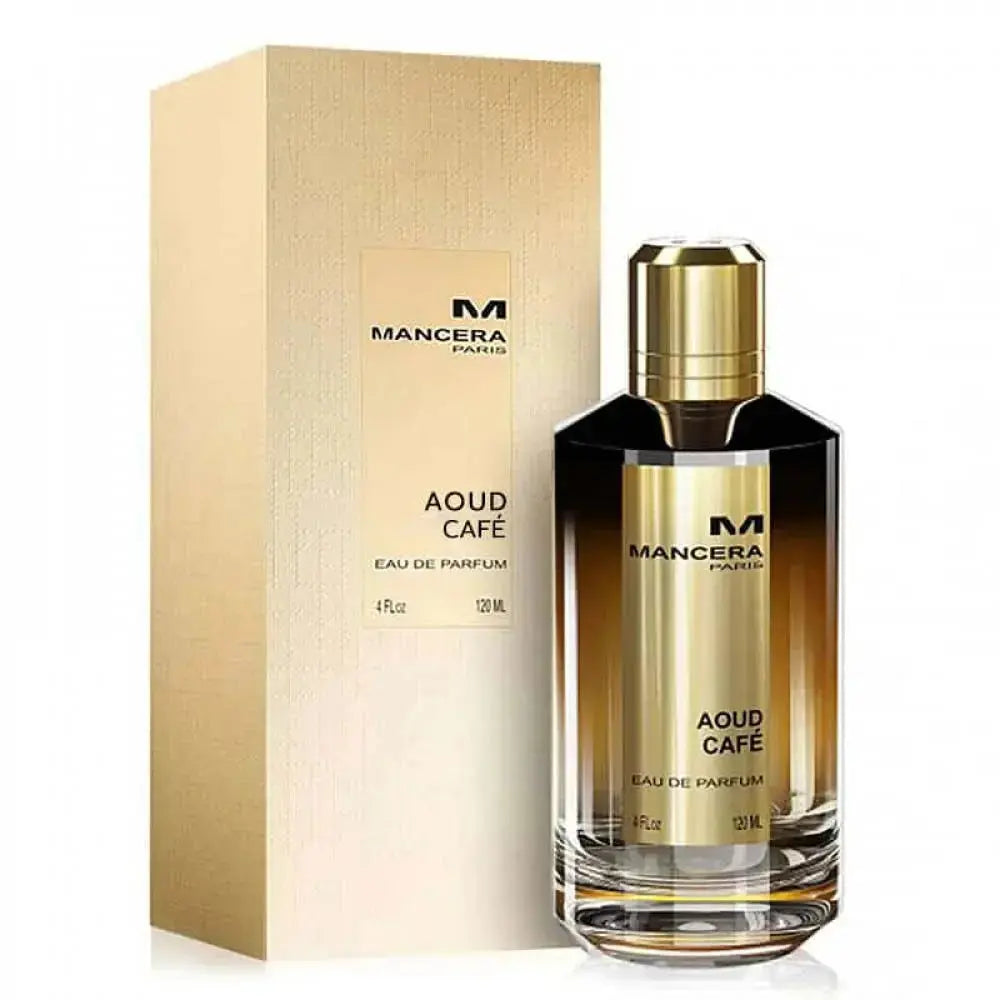 MANCERA AOUD CAFE 120ML EDP M perfume bottle and box