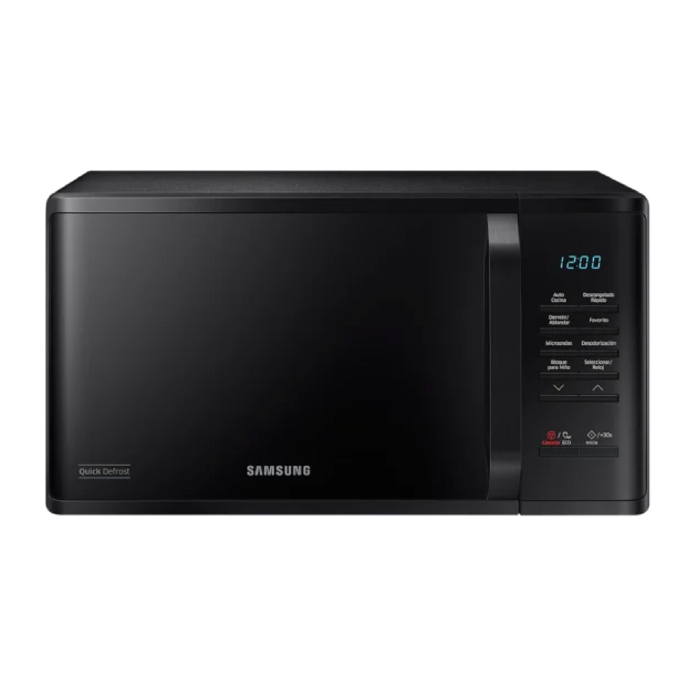 Microondas Samsung Con Quick Defrost Ms23K3513Ak Solo Microwave Oven With Triple Distribution System - Black Microondas Costa Rica