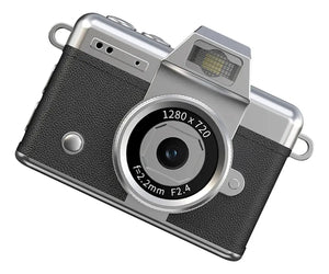 Mini cámara digital llavero 1080P con diseño elegante y compacto, ideal para llevar a todas partes.