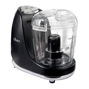 Mini Procesador De Alimentos Oster - Potente Y Compacto, 2 Velocidades Más Pulso, Recipiente De 3 Tazas, Motor De 125W, Accesorios Desmontables, Base Negra Con Detalles Cromados Procesadoras De Alimento Costa Rica
