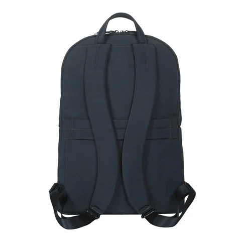 Mochila Targus Ávila azul mujer 15" vista trasera, ideal para uso diario.