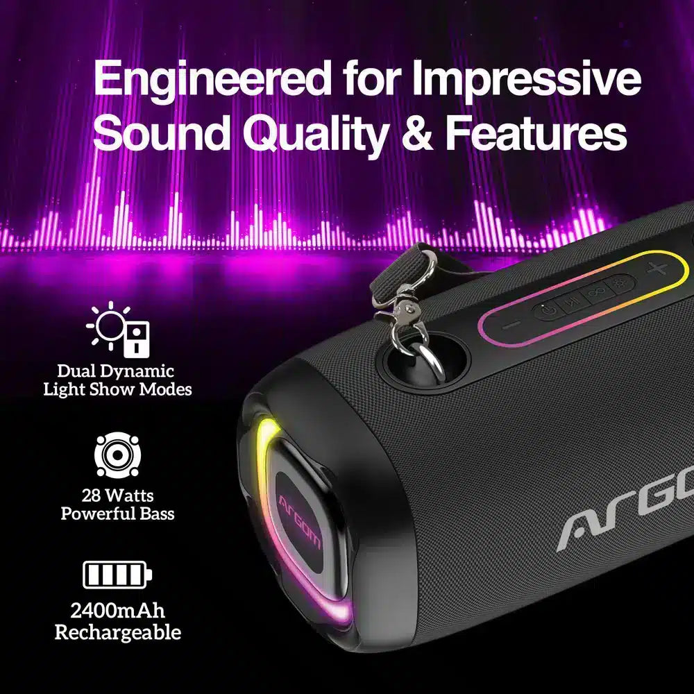 Parlante Altavoz Bt Inalámbrico Premium Radyon X41 Con Luces Led Costa Rica