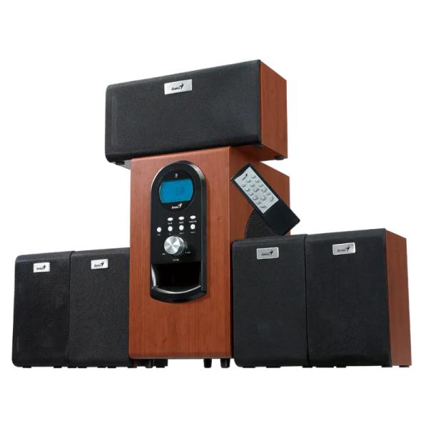 PARLANTE GENIUS SW-HF5.1 6000 II 200W ALÁMBRICO RCA 31730018401 sistema de sonido con subwoofer y control remoto