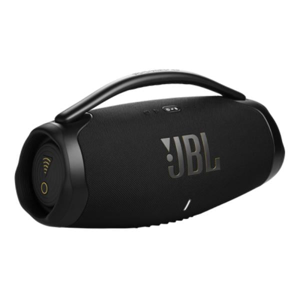 PARLANTE JBL BOOMBOX 3 180W BLUETOOTH / WIFI A PRUEBA DE AGUA JBLBB3WIFIBLKAM - parlante portátil negro con asa