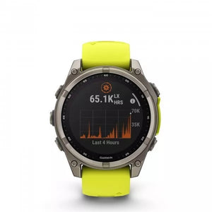Reloj Garmin Fenix 8 47Mm Solar Sapphire Titanio Gris / Amarillo Smartwatch Costa Rica