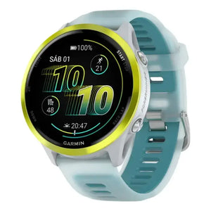 Reloj inteligente Forerunner® 570 - 47mm, amarillo, correa en turquesa/blanco Costa Rica