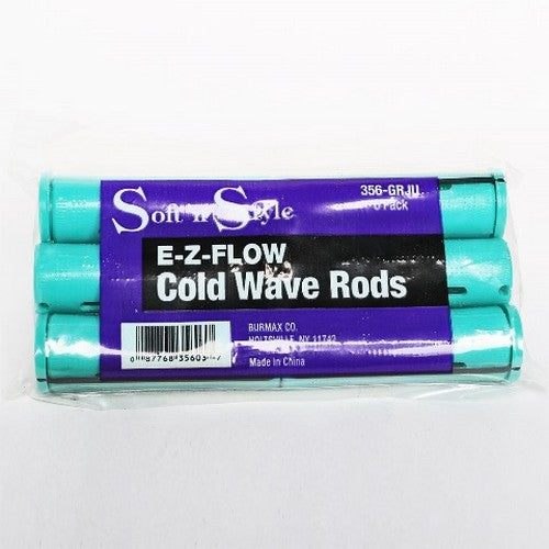 RULO PERM JUMBO VERDE 1 - paquete de rulos E-Z-FLOW Cold Wave Rods color verde para permanente jumbo