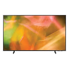 Televisor Samsung HG50AU800 4K con imagen de colores vibrantes y detalles impresionantes.