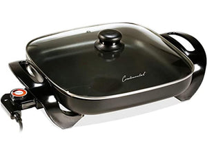 Sarten Electrico 12" Tapa Vidrio Continental Ce23741Cr Sartén Eléctrico Costa Rica