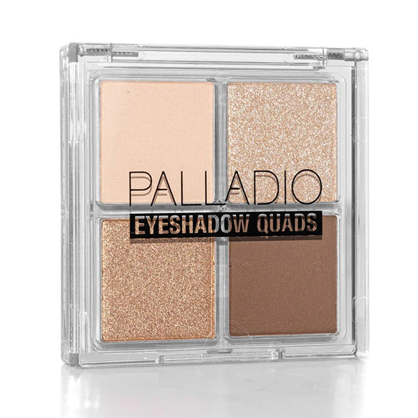 Sombra 4 Tonos Miss Popular - paleta de sombras neutras doradas en estuche compacto