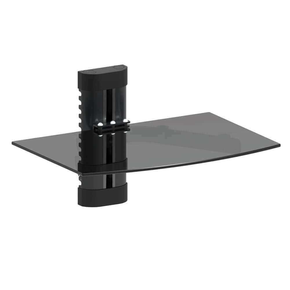 soporte de pared con estante compacto ideal para optimizar espacios en el hogar y oficina.