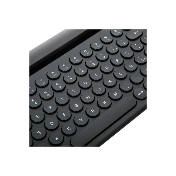 Teclado Targus Bluetooth Multidispositivo Antimicrobiano Español Negro AKB867ES