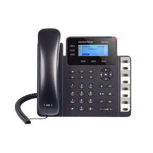 Teléfono IP PoE Gigabit 3 líneas SIP de Grandstream con pantalla y teclas programables.