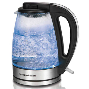 Tetera Eléctrica Hamilton Beach 1.7 Litros de Vidrio HB40865