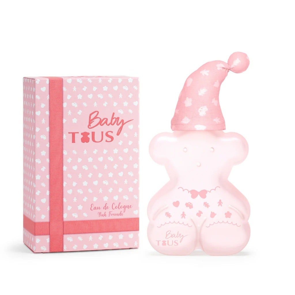 TOUS BABY PINK FRIENDS 100ML M eau de cologne with bear-shaped bottle and pink packaging