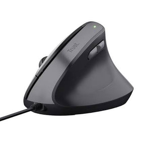 Mouse Ergonómico Trust Bayo II Vertical 57° Alámbrico USB Negro 2400 DPI