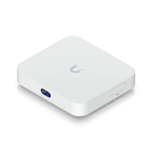 Router UniFi Cloud Gateway MAX 2.5G, compacto y funcional, ideal para administrar múltiples dispositivos.