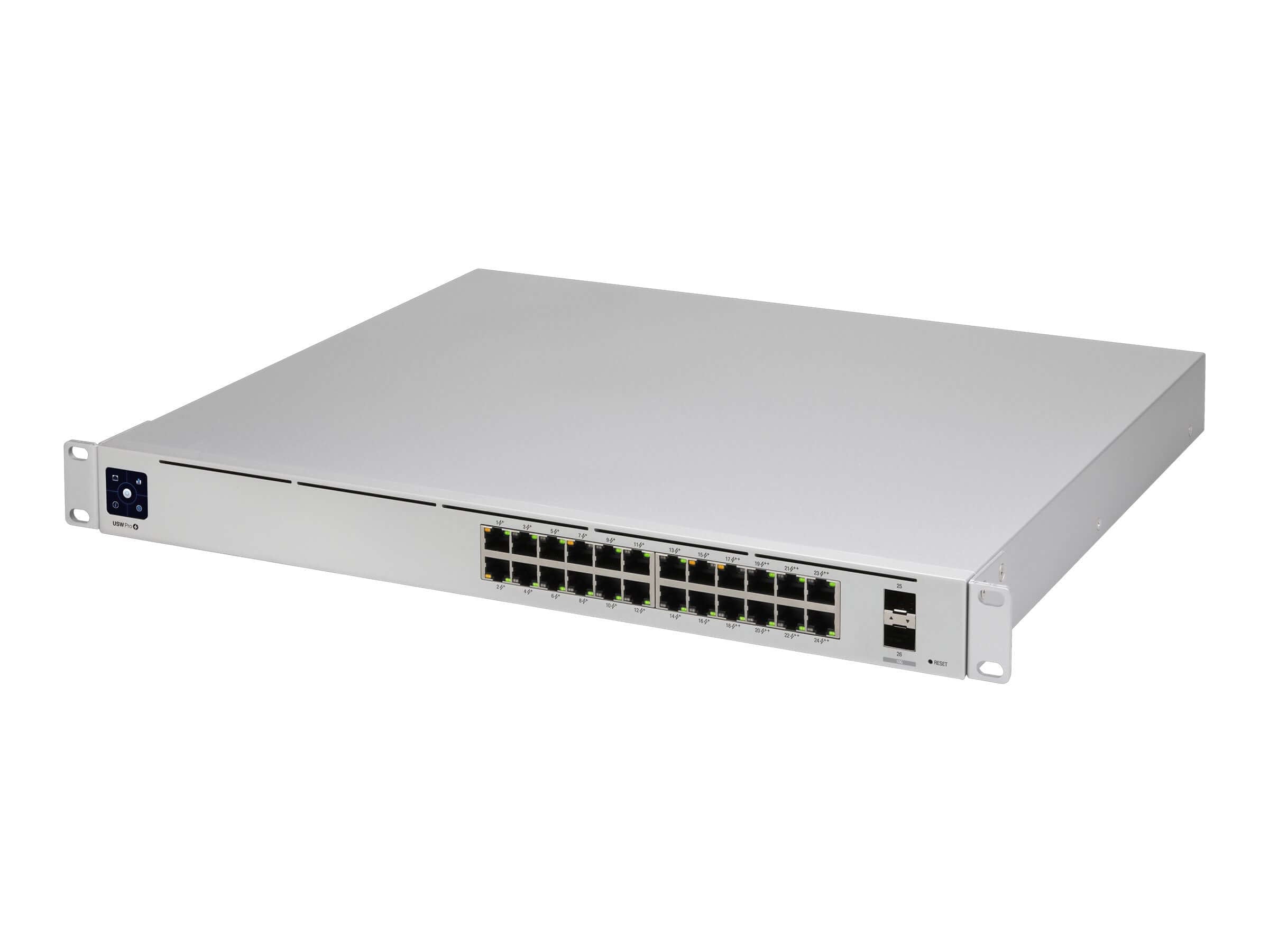 UniFi Switch USW-Pro-24-POE Gen2, con funciones capa 3, de 24 puertos PoE 802.3at/bt + 2 puertos 1/10G SFP+, 400W - switch rack 1U con 24 puertos PoE y 2 SFP+